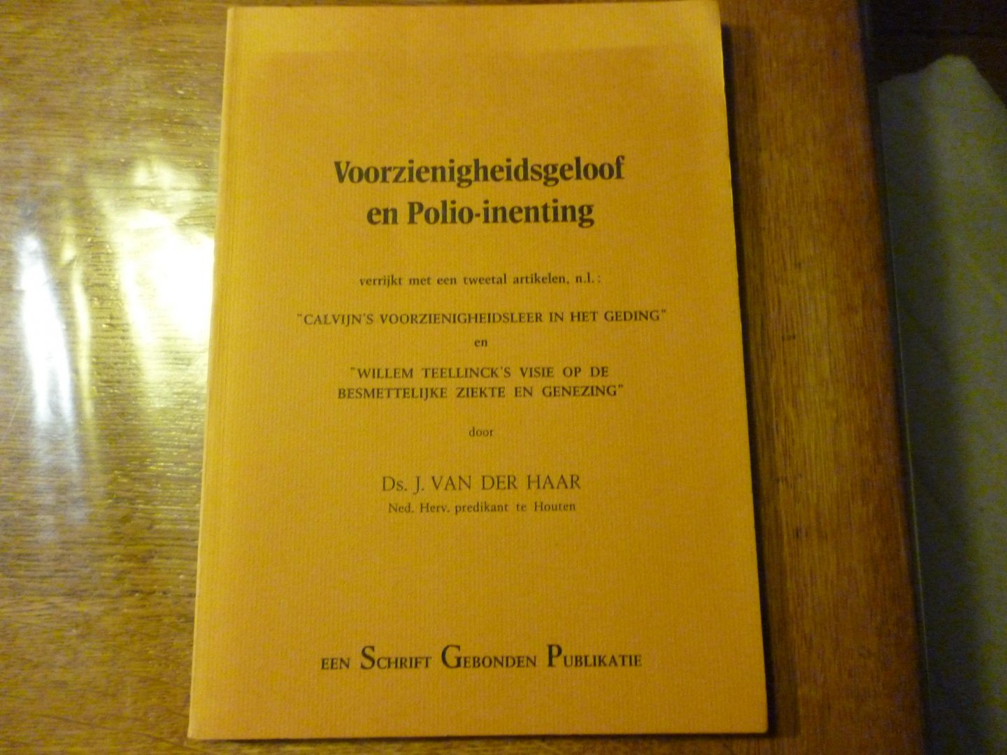 Haar J van der - Voorzienigheidsgeloof en polio-inenting