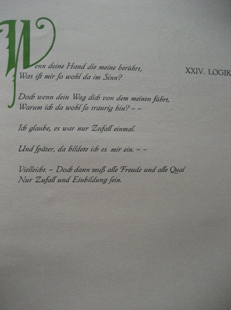 Feist-Wollheim - Karneval der Liebe. Ein Viertelhunderst Liebesgedichte