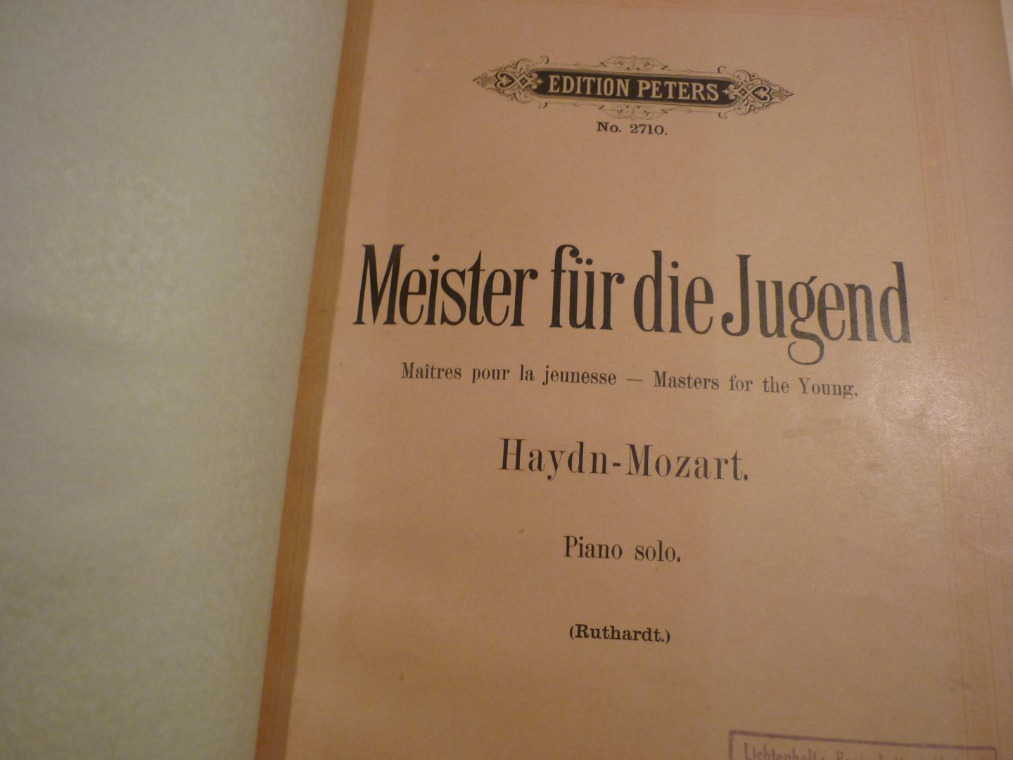 Beethoven; Schubert; Haydn; Mozart - Meister fur die Jugend; Haydn-Mozart  //  Beringer's school of Easy Classics - Beethoven  //