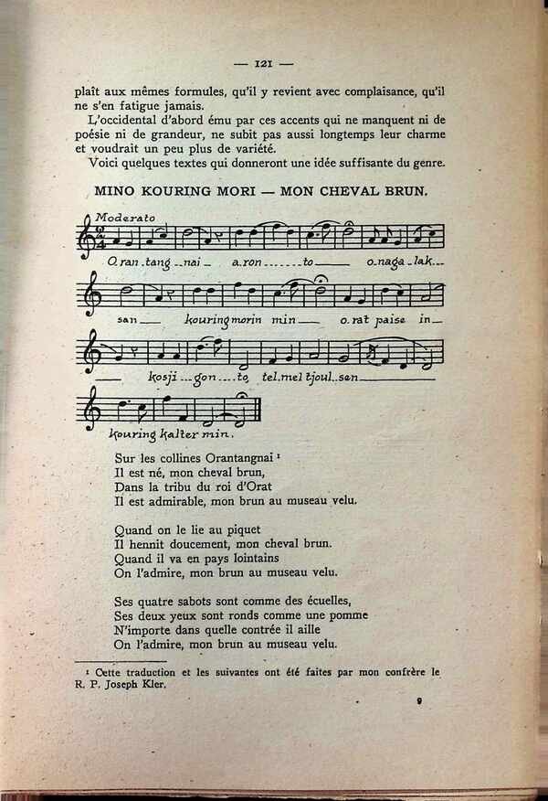 P. Joseph Van Oost - Au Pays des Ortos ( Mongolie )