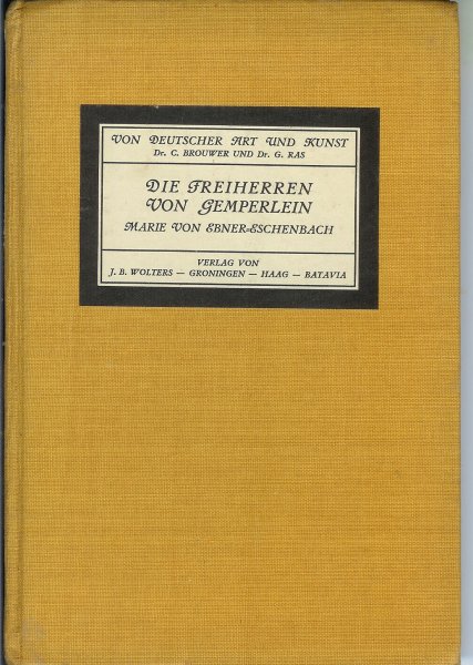 Ebner-Eschenbach, Marie von - Die Freiherren van Gemperlein
