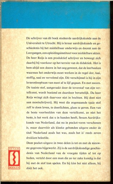 Reijs, W.W. - Aardrijkskunde van Nederland .. Sesam geïllustreerde .. Deel 2