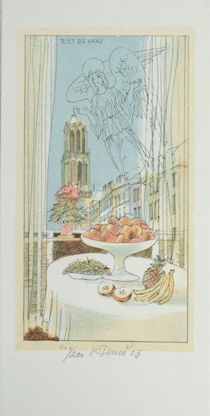 Benes, Karel. - Nieuwjaarswens Riet de Haas.