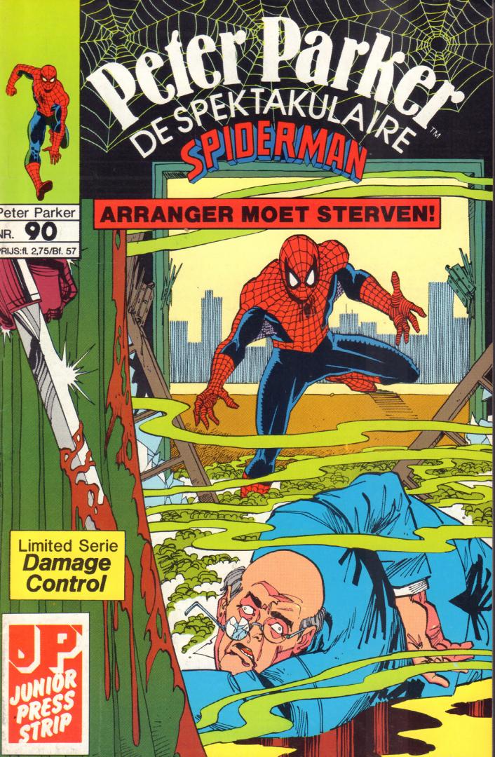 Junior Press - Peter Parker, de Spektakulaire Spiderman nr. 090, Limited Serie : Damage Control, geniete softcover, zeer goede staat