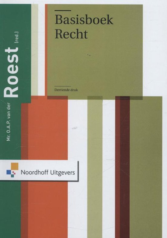 Mr.O.A.P Van Der Roest - Basisboek recht