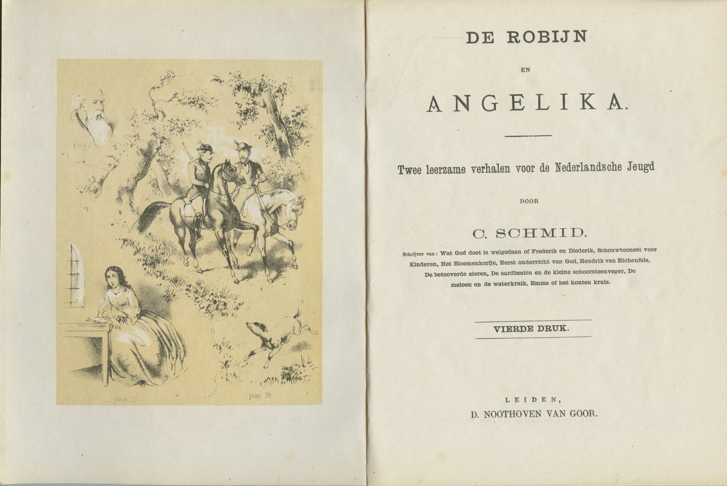 Schmid, C. - De Robijn en Angélika. Twee leerzame verhalen voor de Nederlandsche jeugd