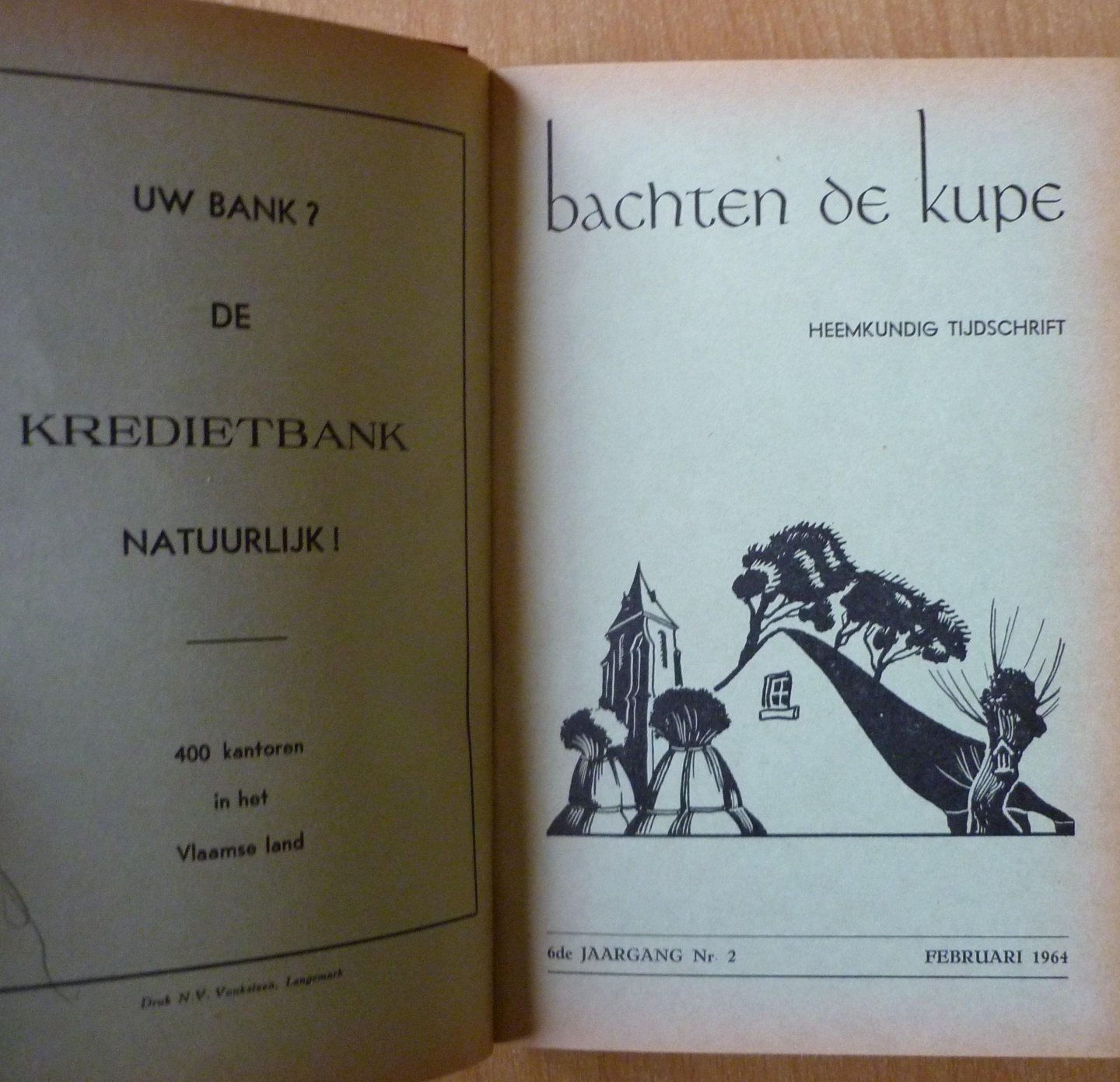  - Bachten de kupe Heemkundig tijdschrift Jaargang 1964 en 1965 (compleet)