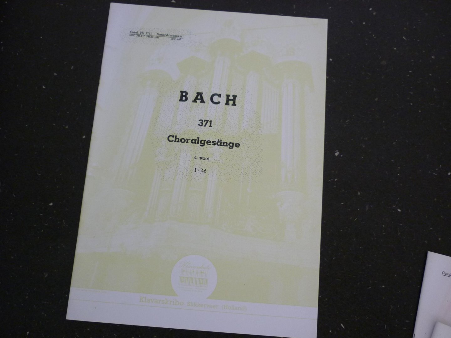 Bach - Choralgesange / 4 voci / 1 - 46 - Klavarskribo