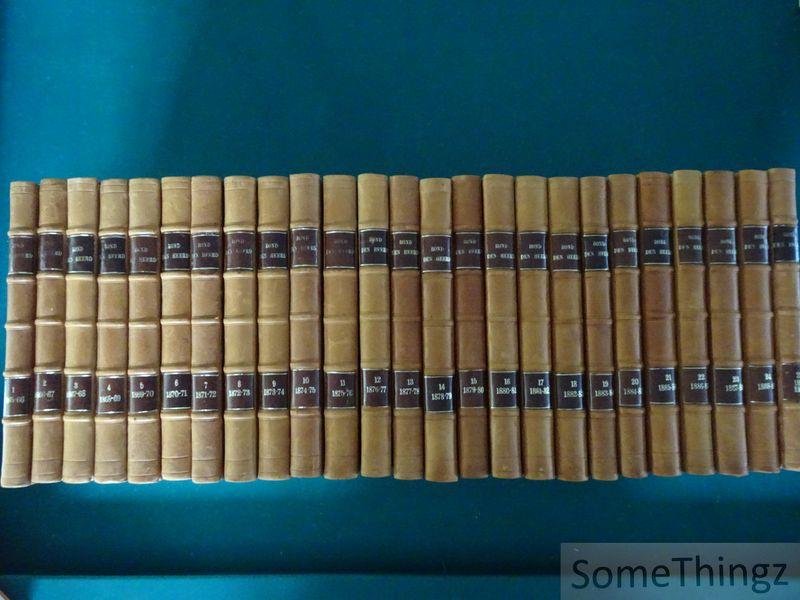 Guide Gezelle, et al. - Rond den heerd : een leer- en leesblad voor alle lieden. [Complete reeks in 25 delen inclusief het laatste op 88 exemplaren verschenen deel uit 1902! Met bijgevoegd: Deel III uit de reeks 'Nederlandse Volkskundige Bibliografie', getiteld 'Rond...