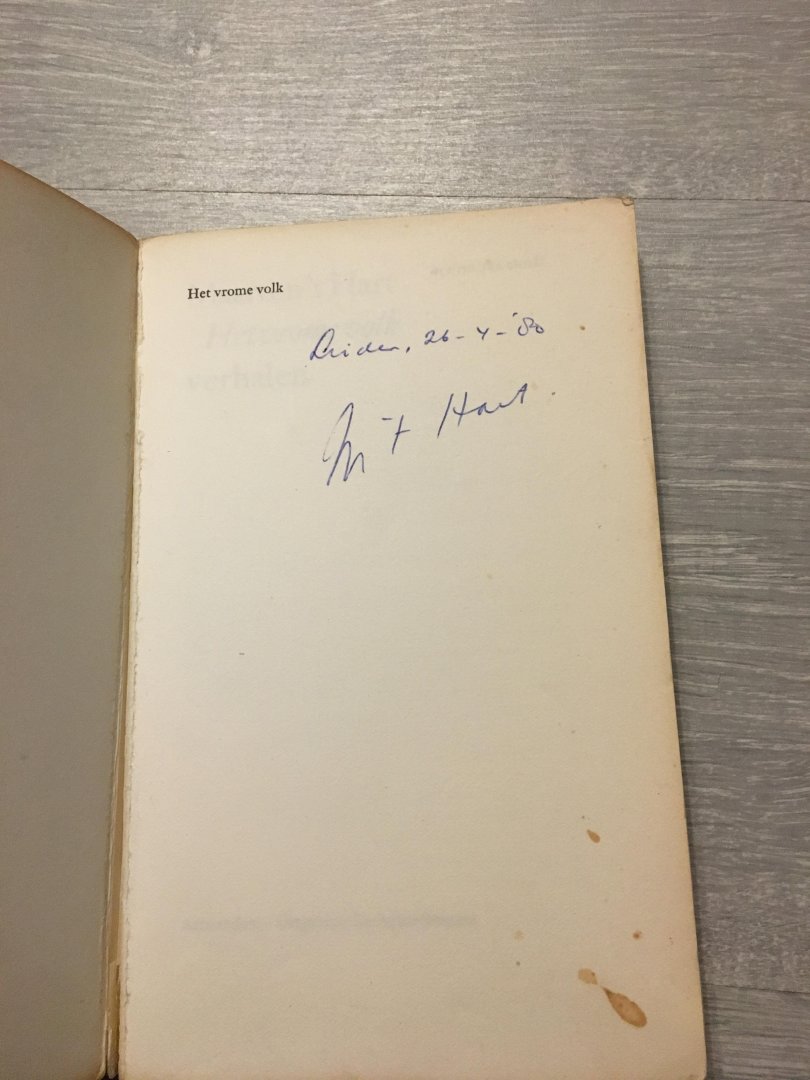 Hart, M. 't - Het Vrome Volk (gesigneerd)