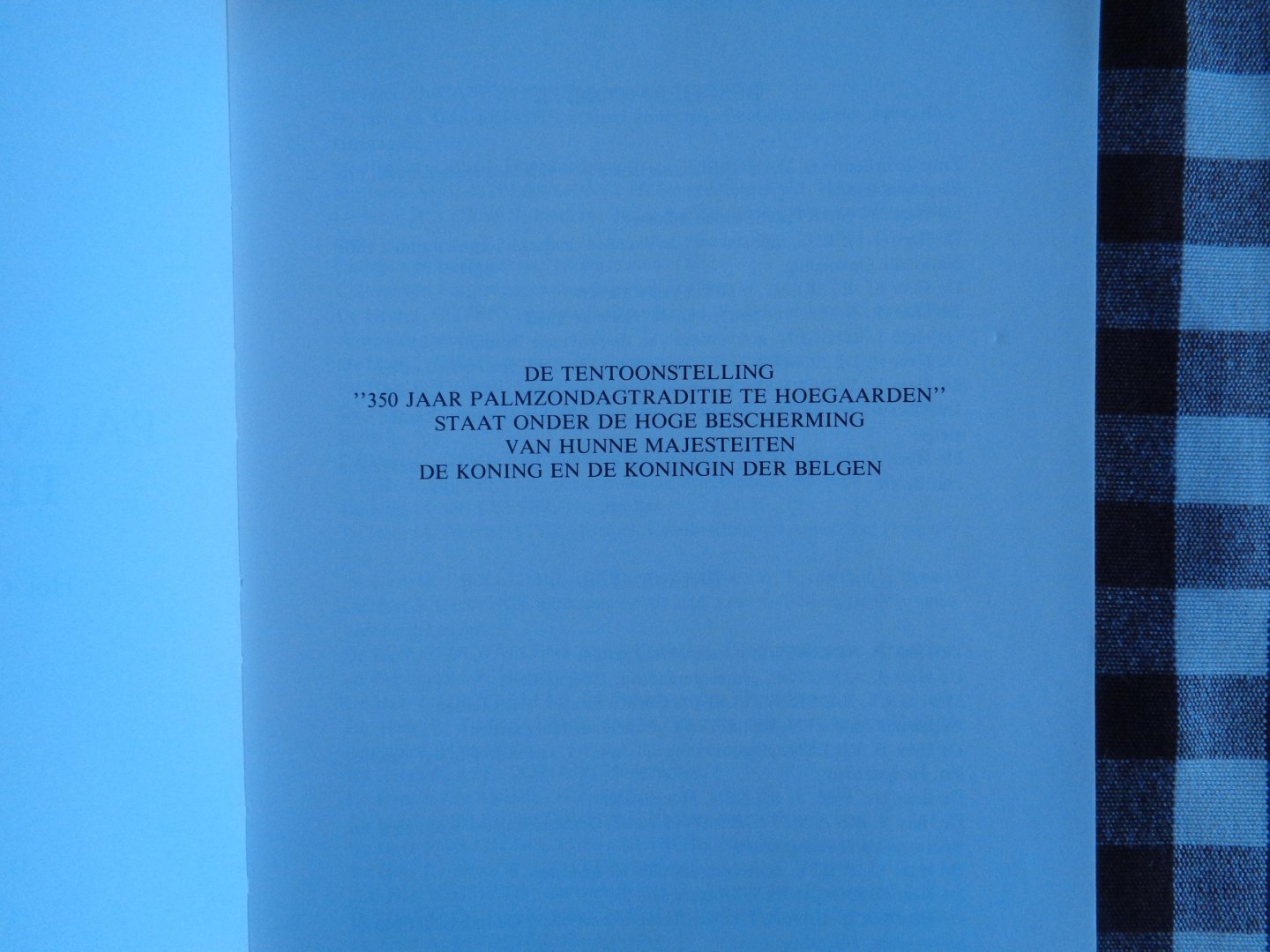 dr l van buyten lector k u leuven - 350 jaar palmzondagtraditie te hoegaarden