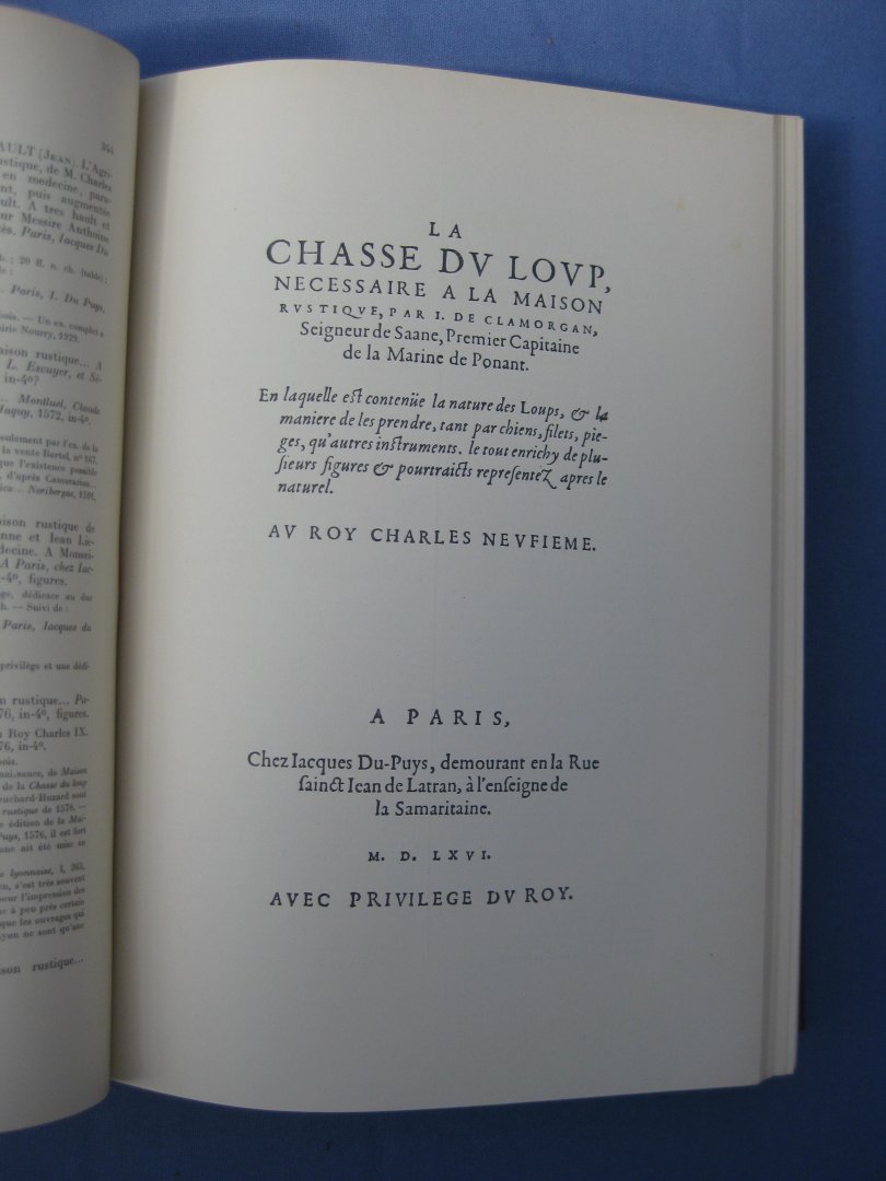 Thiébaud, J. et Mouchon, Pierre (supplément). - Bibliographie des Ouvrages Français sur la Chasse + Supplément.