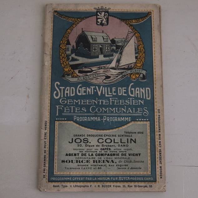 -. - Stad Gent-Ville de Gand. Gemeente Feesten/ Fêtes Communales. Programma-Programme.