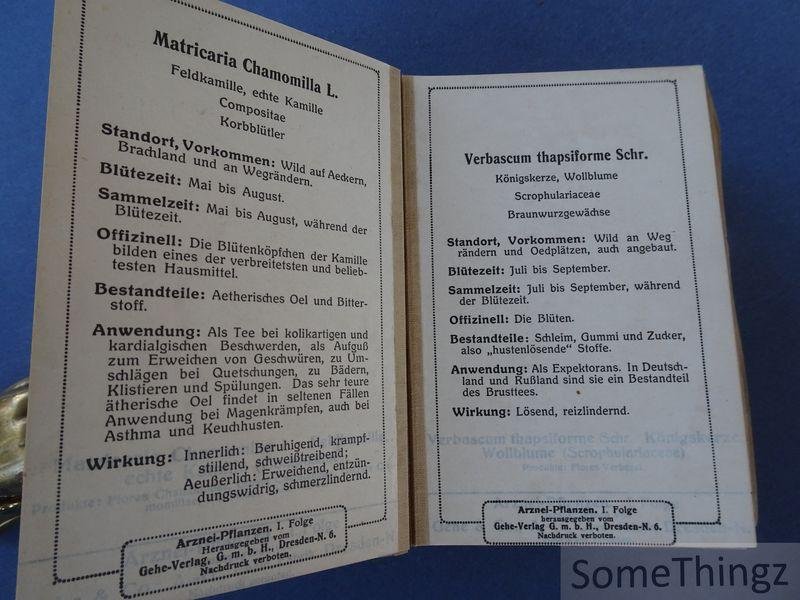 Josef Ostermaier. - Gehes Arzneipflanzenkarten. Nach Original-Aufnahmen von Josef Ostermaier. Buchausgabe der abgeschlossenen Sammlung (Folgen 1 bis 20).