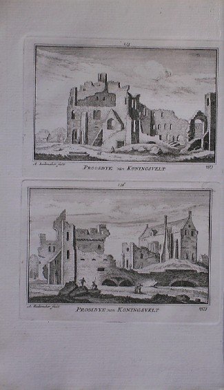 antique print (prent) - (Delft). Proosdye van Koningsvelt. (Koningsveld).