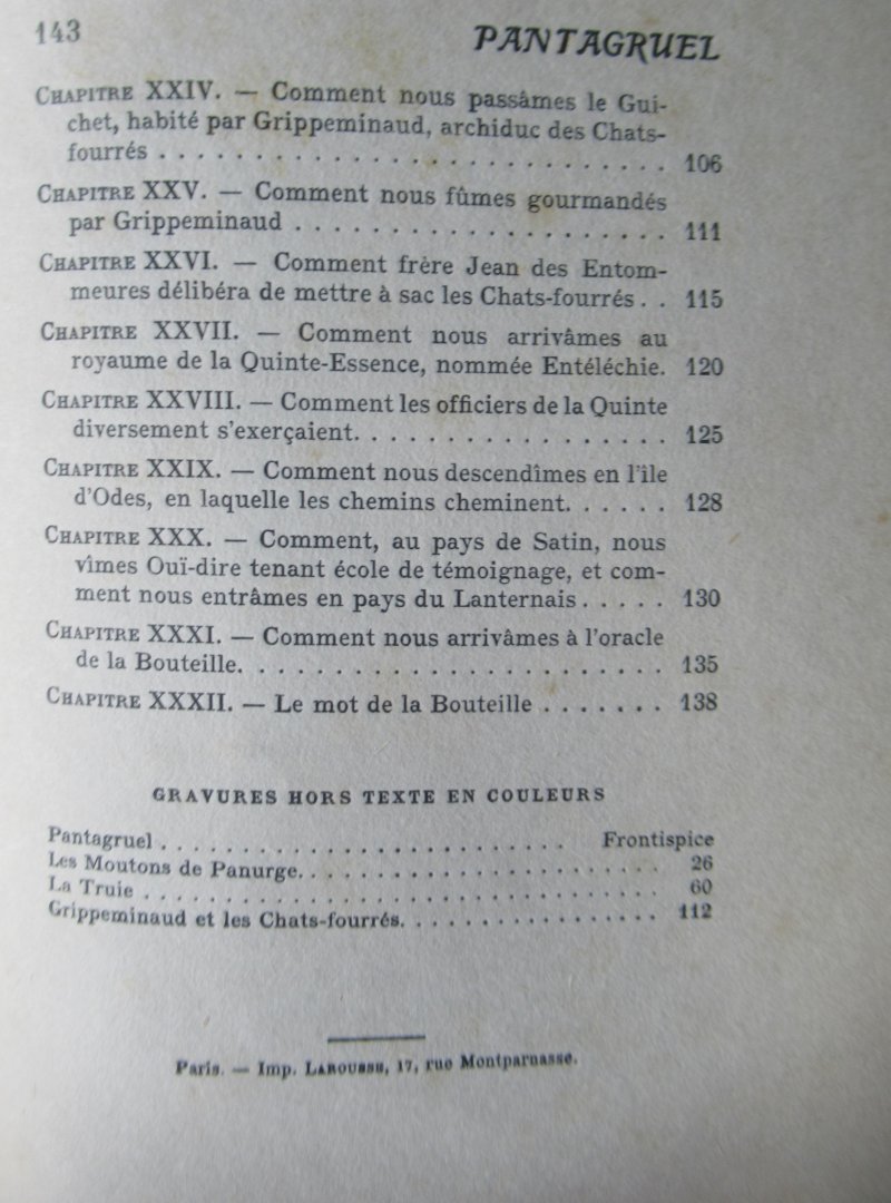 Rabelais - Pantagruel 2 delen