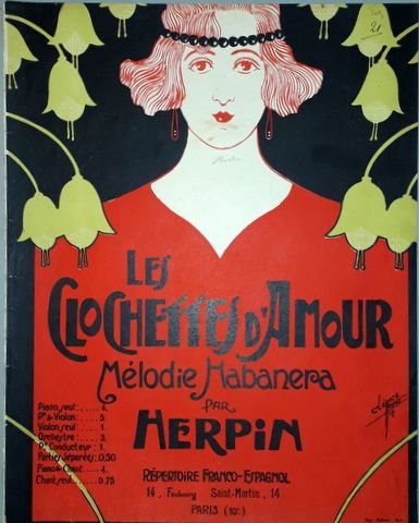 Herpin, V.: - Les clochettes d`amour. Mélodie habanera