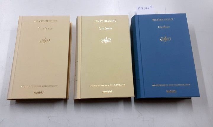 Fielding, Henry und Walter Scott: - Lesepaket Britische Literatur des frühen 19. Jahrhunderts (Konvolut 3 Bücher)