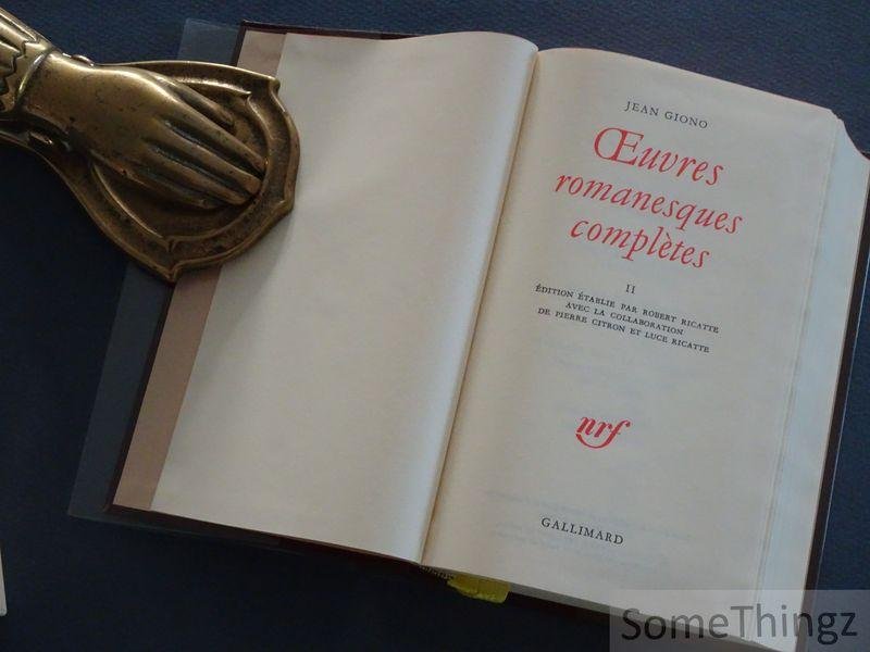 Jean Giono / Robert Ricatte (editor),  Pierre Citron et Luce Ricatte (collab.) - Oeuvres romanesques complètes. Tome II.