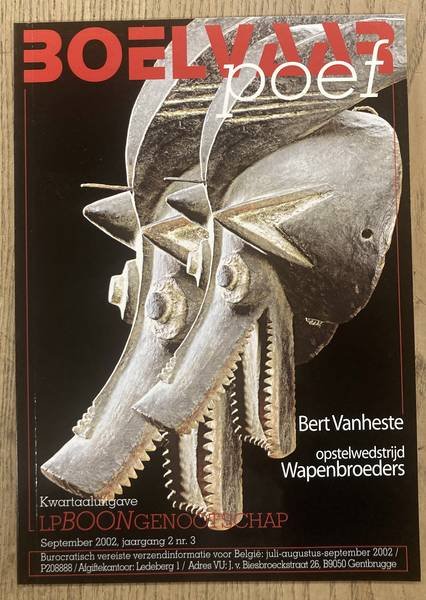 BOON, LOUIS PAUL - L.P. BOONGENOOTSCHAP. - Boelvaar Poef. Jaargang 2 nr. 3..Bert Vanheste.