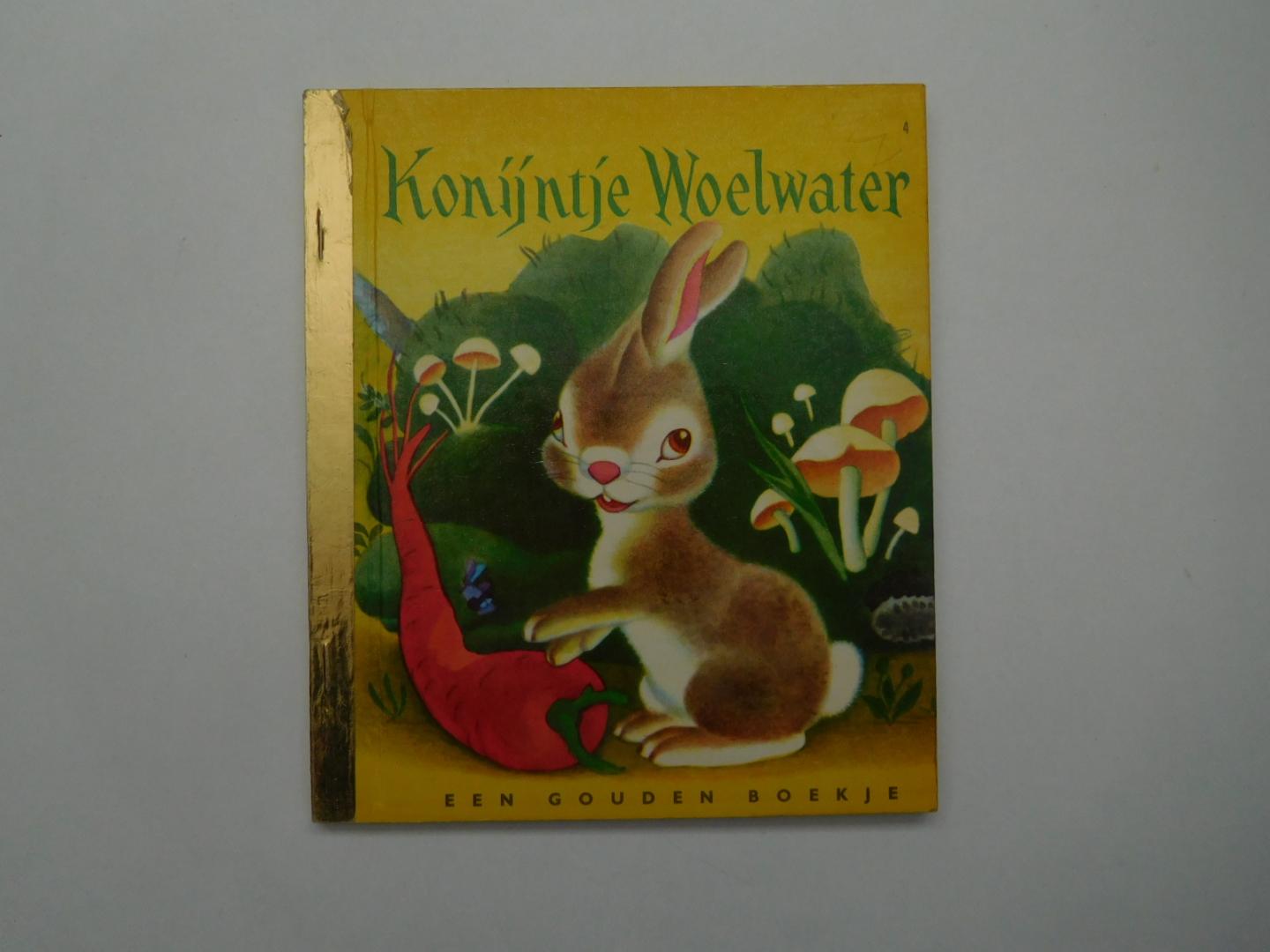 Han G. Hoekstra - Konijntje Woelwater, nr 4 in de reeks Gouden Boekjes van De Bezige Bij