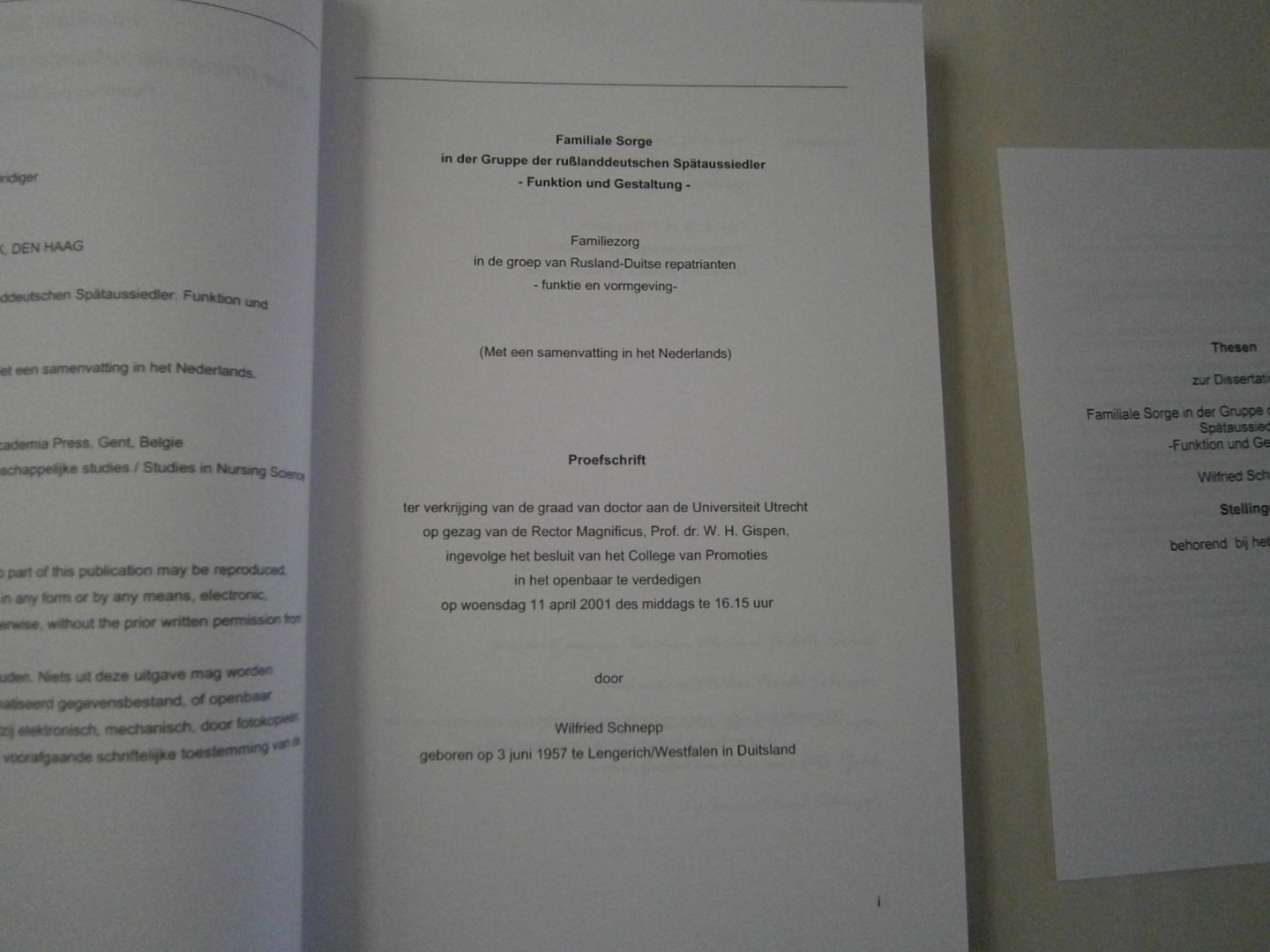 Schnepp, Wilfred - Familiale Sorge, in der Gruppe der russlanddeutschen Spätaussiedler