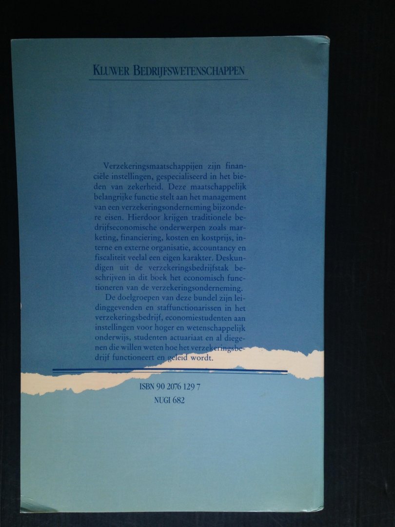 Eije, J.H.von & A.C.M.de Bakker, P.H.M.Kuys - Economie van het verzekeringsbedrijf