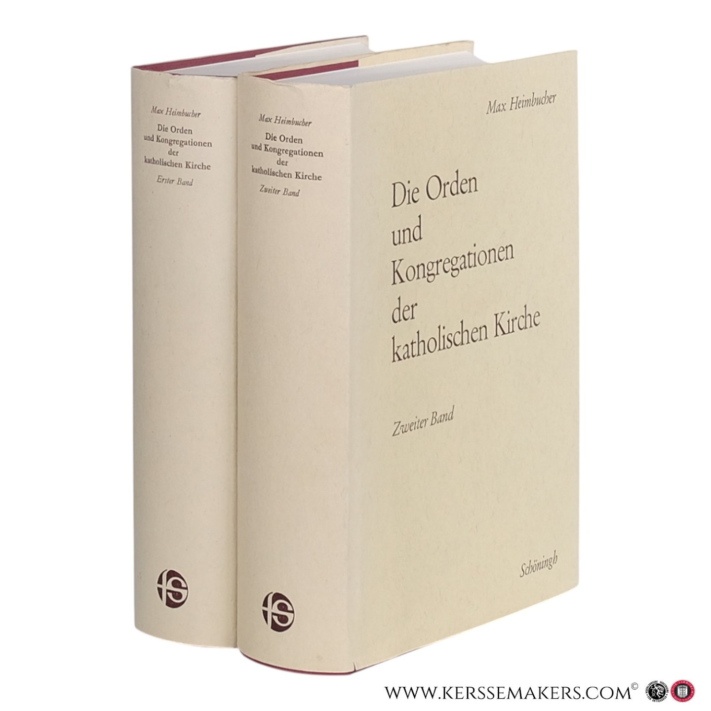 Heimbucher, Prälat Dr. max. - Die Orden und Kongregationen der katholischen Kirche. 4. Auflage, Nachdruck der 3., großenteils neubearbeiteten Auflage von 1933 [ 2 volumes ].