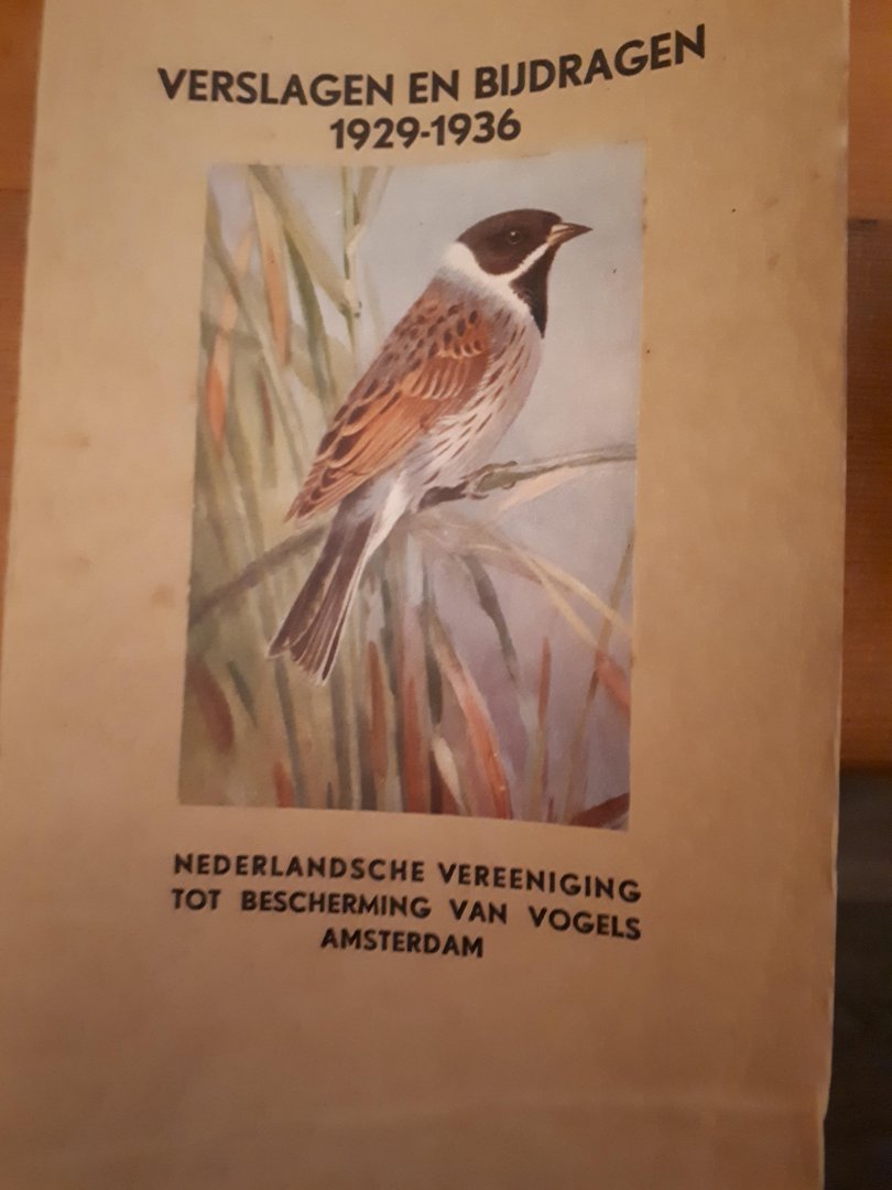 Swaen - Verslagen en bijdragen 1929-1936 nederlandsche vereniging van vogels