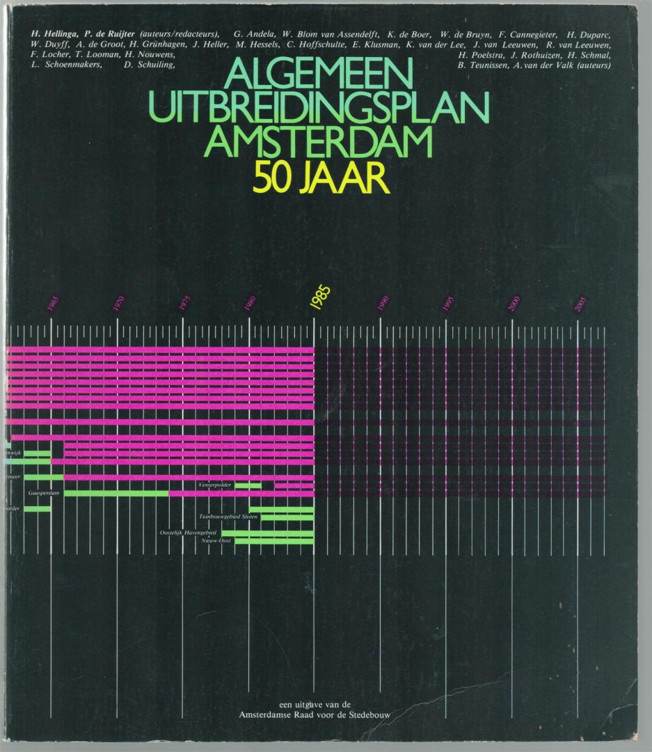 Hartman, Wim, Andela, G.M., Hellinga, Helma, Amsterdamse Raad voor de Stedebouw - Algemeen uitbreidingsplan Amsterdam 50 jaar, 1935-1985