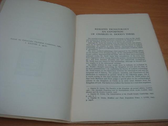 Wolfzorn, E.E - Realized eschatology - An exposition of Charles H. Dodd's thesis - E. E Wolfzorn
