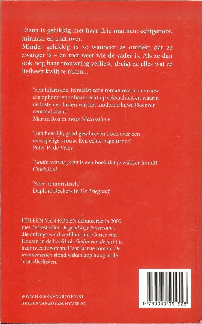 Royen, Heleen van  en Foto van auteur Carin Verbruggen - Godin van de jacht