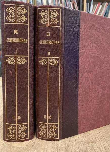 GEMEENSCHAP, DE., BOURBON, LOUIS DE., COOLEN, ANTOON., DUINKERKEN, ANTON VAN., ENGELMAN, JAN. & OOSTEN, A.J.D. VAN. - De Gemeenschap. Jaargang 11, 1935. Maandblad onder redactie van Mr. Louis de Bourbon, Antoon Coolen, Anton van Duinkerken, Jan Engelman en A.J.D. van Oosten. [Gebonden in twee banden]