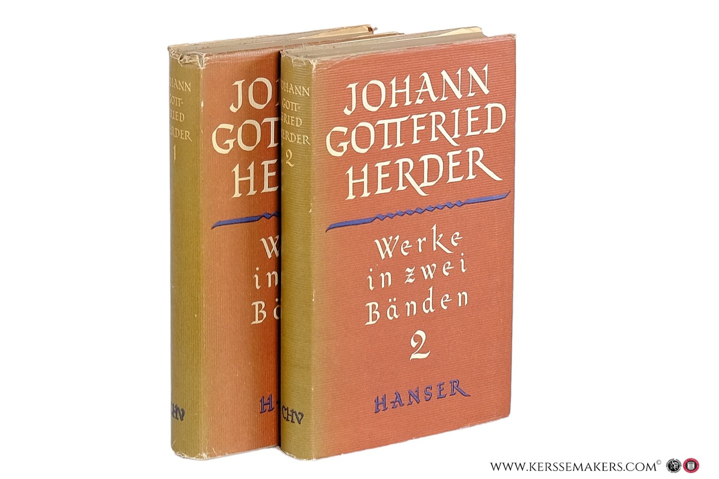 Herder, Johann Gottfried. - Werke in Zwei Bänden [ 2 volumes ].