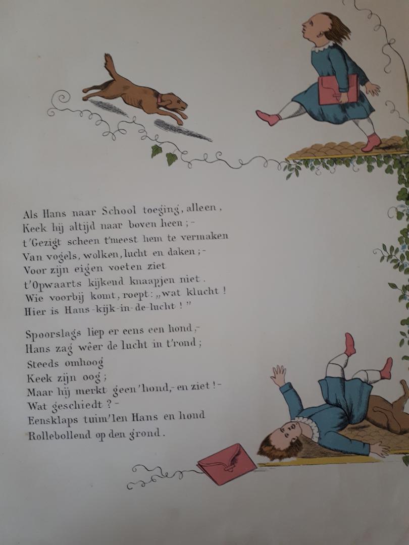 Razoux W.P. - Een nieuw aardig prentenboek als vervolg op het beroemde hoogduitsche kinderwerk 'Der Struwwelpeter" voor Nederlandsche jongfens en meisjes bewerkt