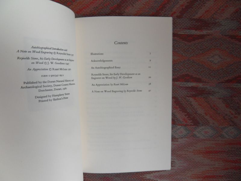 Stone, Reynolds; Goodison, J.W. - Reynolds Stone, 1909 - 1979.