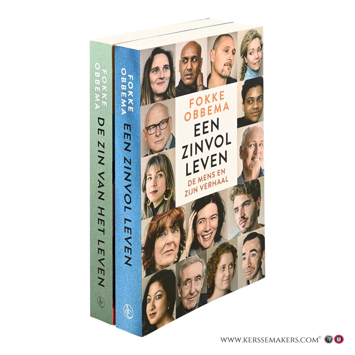Obbema, Fokke. - De zin van het leven. Gesprekken over de essentie van ons bestaan. Zevende druk. & Een zinvol leven. De mens en zijn verhaal [2 boeken samen].