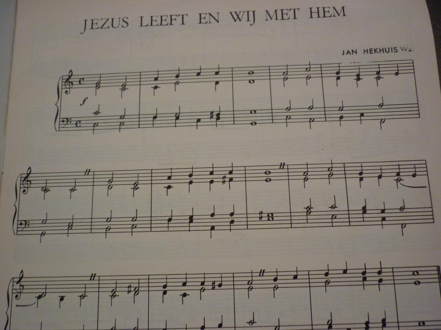 Hekhuis; J. - Jezus leeft en wij met Hem; Muziek voor en na de kerkdienst
