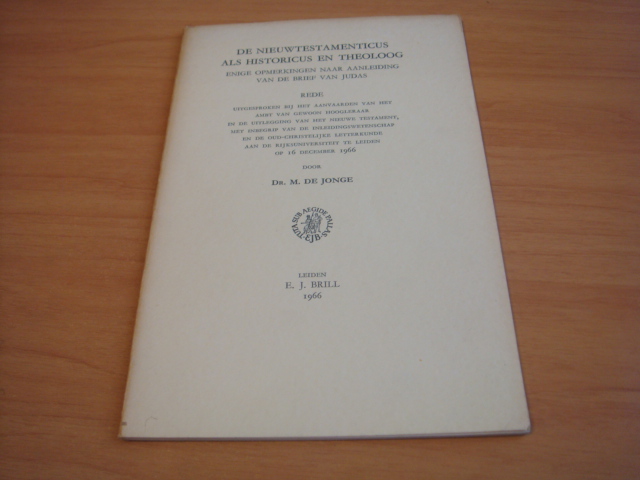 Jonge, M. de - De nieuwtestamenticus als historicus en theoloog. Enige opmerkingen naar aanleiding van de brief van Judas