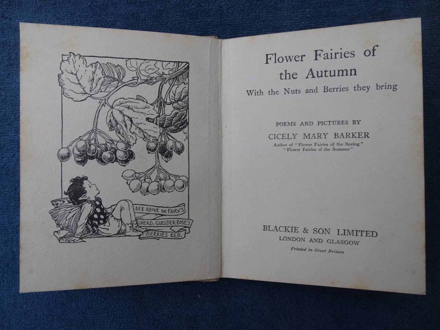 Barker, Cicely Mary. - Flower Fairies of the Autumn. With the nuts and Berries they bring.