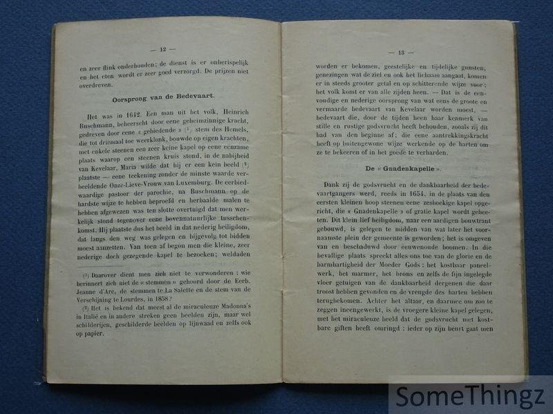 N/A. - Belgische Bedevaert naar Kevelaer. Korte beschrijving met de gezangen. Pélerinage Belge à Kevelaer. Notice avec les chants.