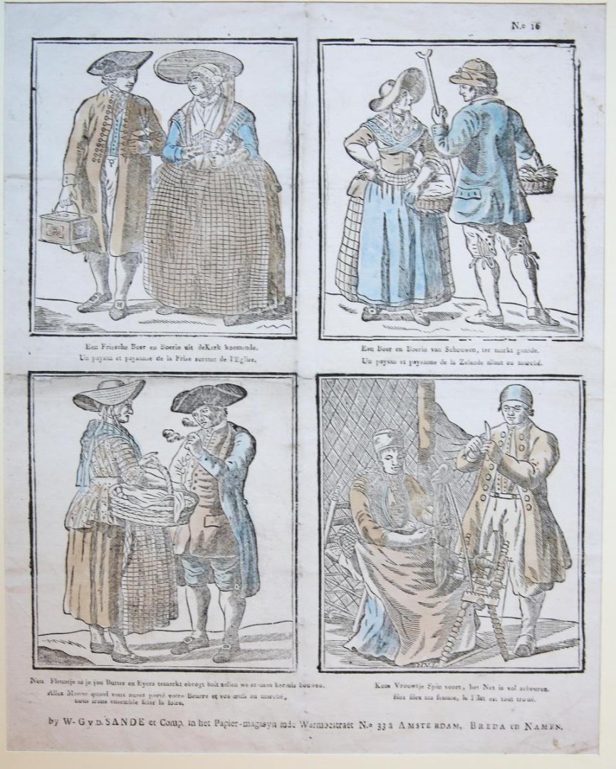  - Centsprent: [National costumes, nationale klederdrachten] No 16.