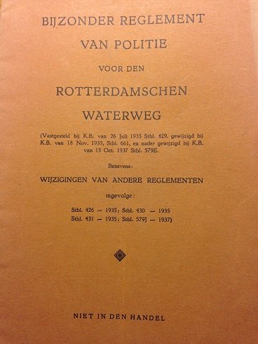 Redactie - Bijzonder reglement van politie voor den Rotterdamschen waterweg
