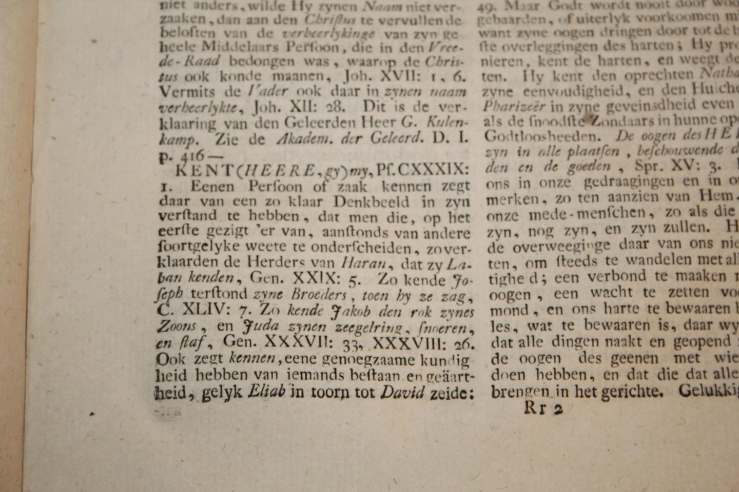 Staringh, Jacob Gerard - Bybels Zakelyk Woordenboek … door Jacob Gerard Staringh. Letter J. en K. Vierde deel, tweede stuk