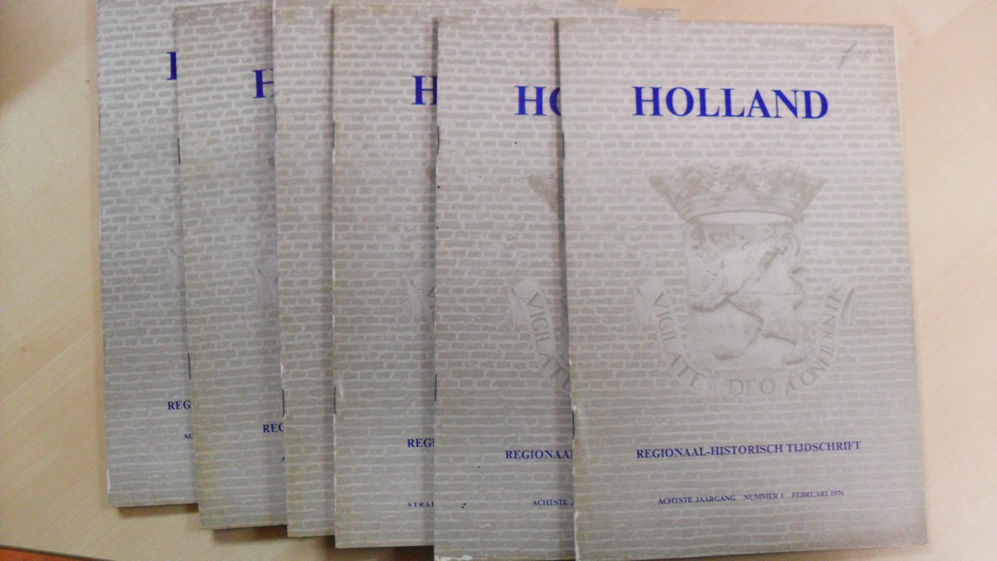 Redactie - Holland Regionaal-Historisch tijdschrift jaargang 1976