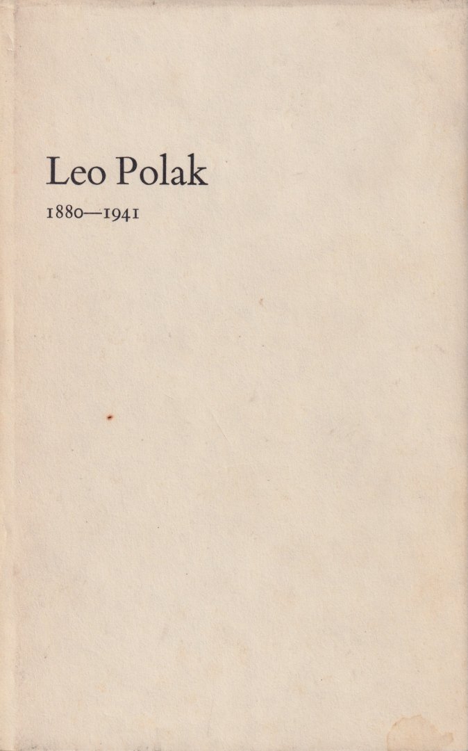 Spigt, P. - Leo Polak. 1880-1941