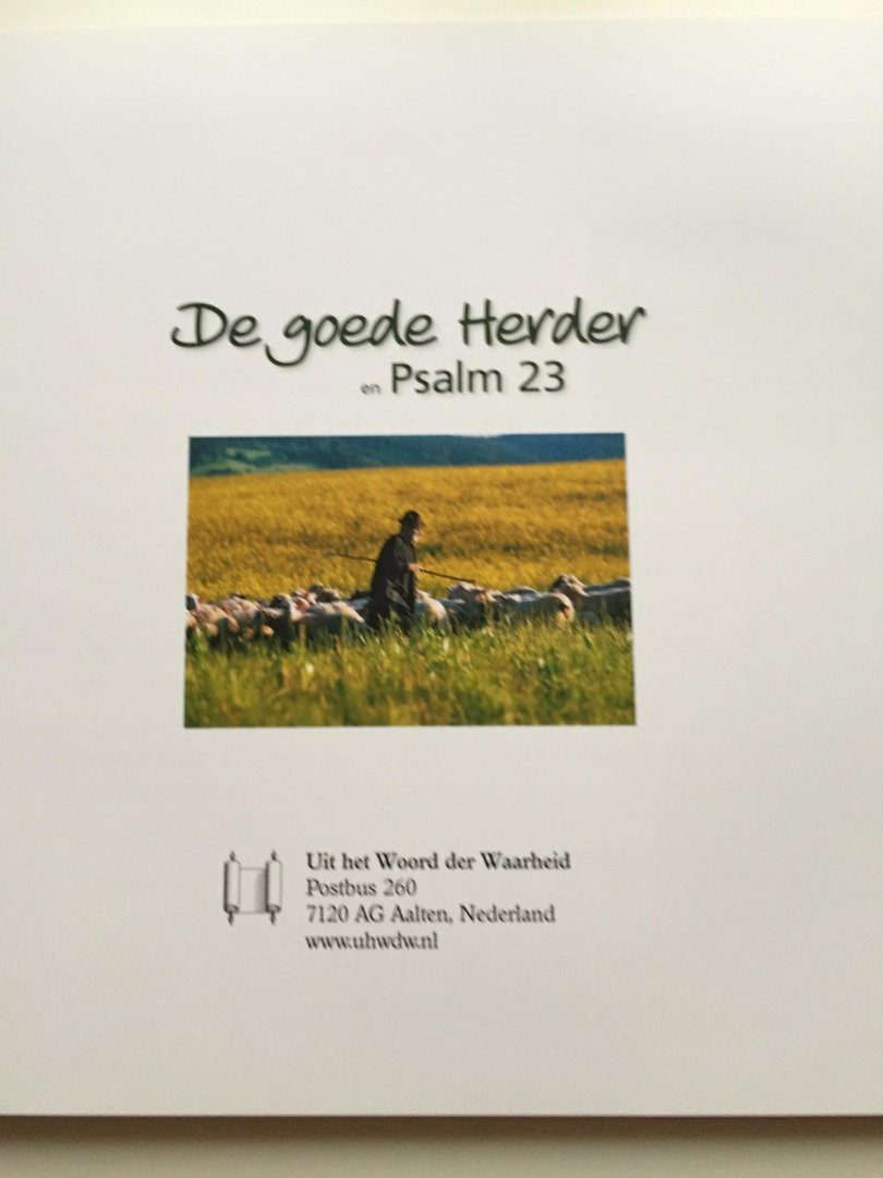 Waldmann, Sarah (tekst) en Karl-Heinz Nill (foto's) - De goede Herder en Psalm 23