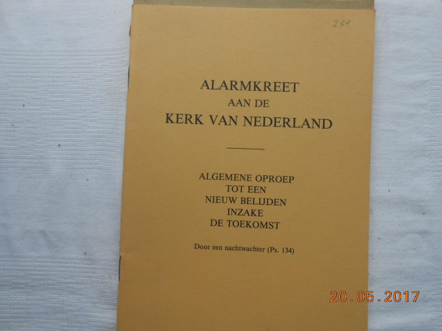 H J Verwoerd - Alarmkreet aan de Kerk van Nederland