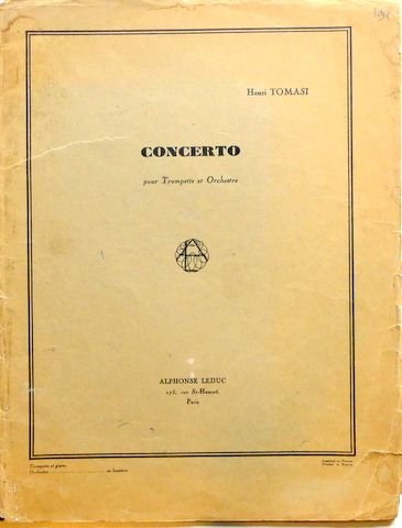 Tomasi, Henri: - Concerto pour trompette et orchestre. Trompette et piano