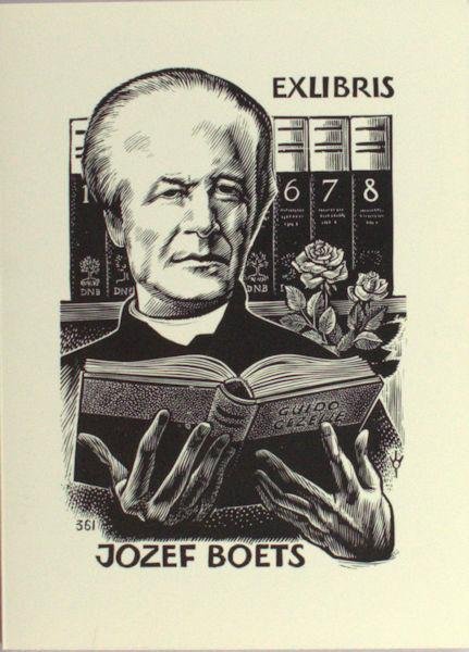 Damme, Frank-Ivo van. - Exlibris voor Jozef Boets.